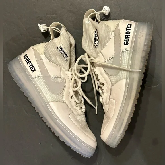 Nike Air Force One High - Gore Tex Phantom White size 7.5 Excellent condition